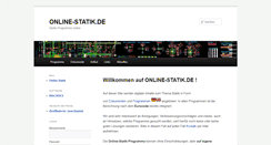 Desktop Screenshot of online-statik.de