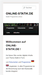 Mobile Screenshot of online-statik.de